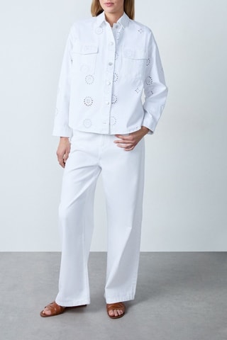 Veste en broderie anglaise Mordern Gypset - Blanc