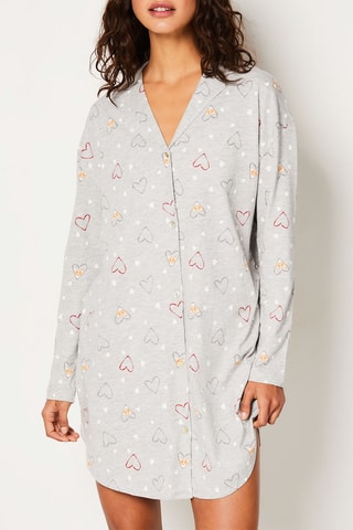 Chemise de nuit Ginou - Gris - Etam