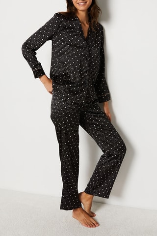 Chemise de pyjama  - Essentiels Chic -  Noir - Etam