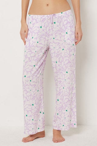 Pantalon de pyjama  - Palm Resort -  Lilas - Etam