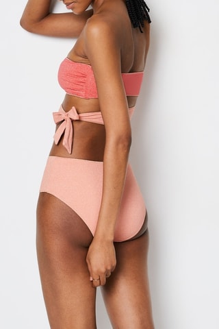 Crop top bustier de bain Boreal - Rose - Etam