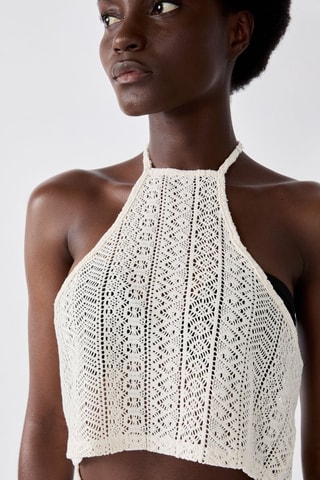 Crop top Bacca - Ecru