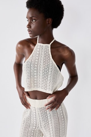 Crop top Bacca - Ecru