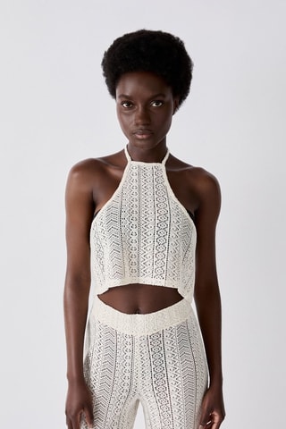 Crop top Bacca - Ecru