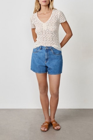 Top en guipure Coastal Cowgirl - Blanc