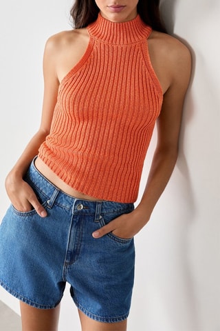 Top sans manches Vintage St Tropez - Corail
