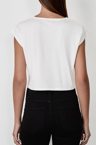 Crop top noué Craty Retreat - Blanc
