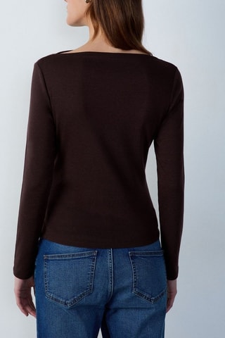 T-shirt Marche aux Fleurs - Marron