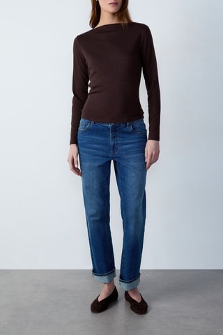 T-shirt Marche aux Fleurs - Marron