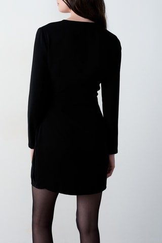 Robe portefeuille Abstract Poetry - Noir