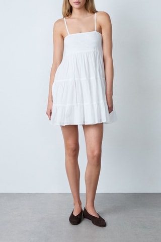 Robe patineuse Vintage st tropez - Blanc