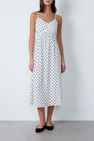 Robe midi Essentiel - Blanc