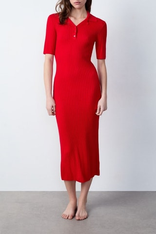 Robe fourreau Boulevard Beaumarchais - Rouge