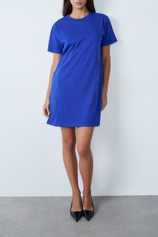 Vestido camiseta Mordern Gypset - Azul cobalto