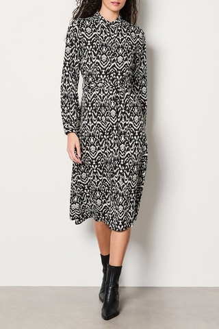 Robe chemise Essentiel - Noir et blanc