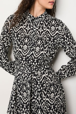 Robe chemise Essentiel - Noir et blanc
