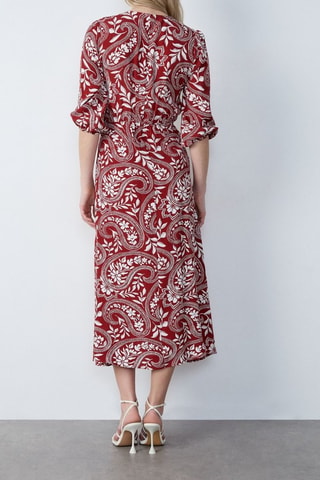 Robe midi Afternoon Light - Bordeaux