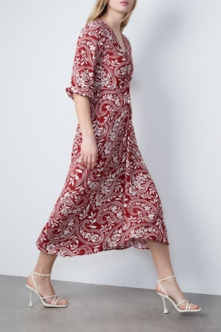 Robe midi Afternoon Light - Bordeaux