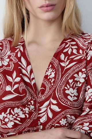 Robe midi Afternoon Light - Bordeaux