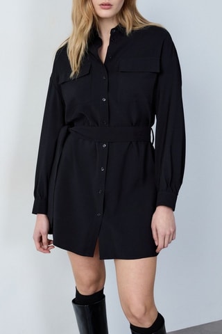 Robe chemise Boulevard Beaumarchais - Noir