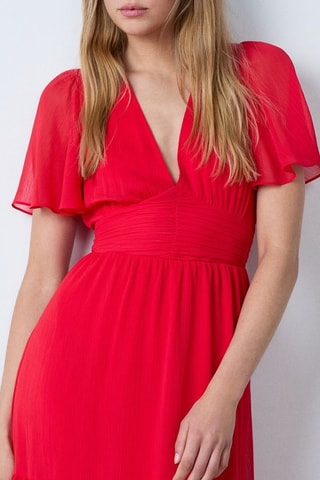 Robe midi On the guest liste - Rouge