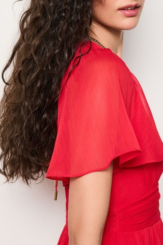 Robe midi On the guest liste - Rouge