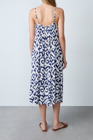 Robe droite Essentiel - Blanc et bleu marine