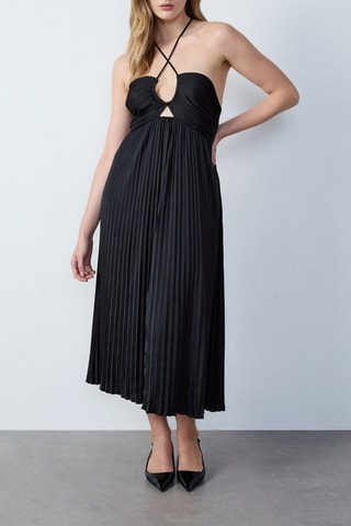 Robe plissée On The Guest Liste - Noir