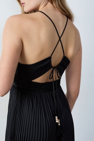 Robe plissée On The Guest Liste - Noir