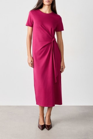 Robe portefeuille Vintage St Tropez - Fuchsia