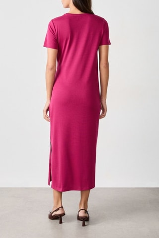 Robe portefeuille Vintage St Tropez - Fuchsia