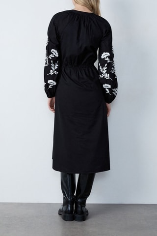 Robe midi Afternoon light - Noir