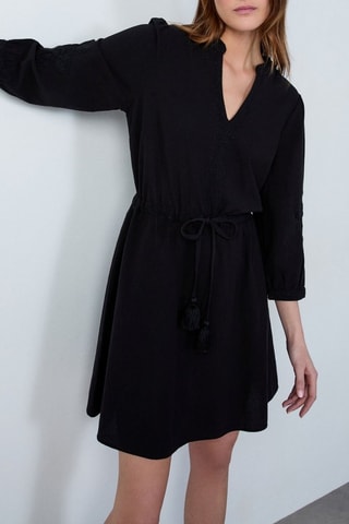 Robe patineuse Marche Aux Fleurs - Noir