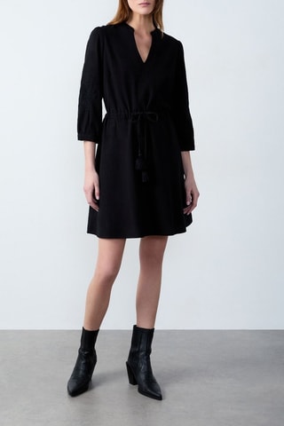 Robe patineuse Marche Aux Fleurs - Noir
