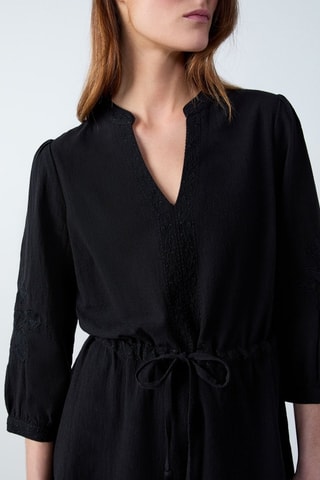 Robe patineuse Marche Aux Fleurs - Noir
