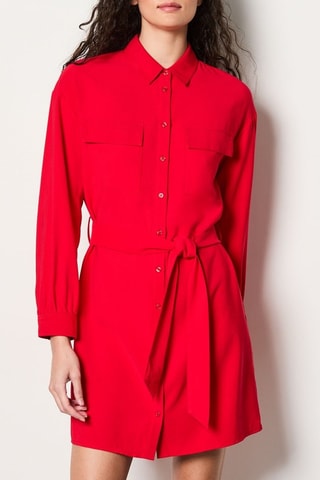 Robe chemise Boulevard Beaumarchais - Rouge