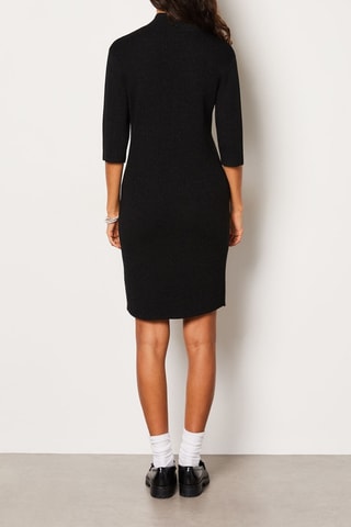 Robe pull en laine - Noir