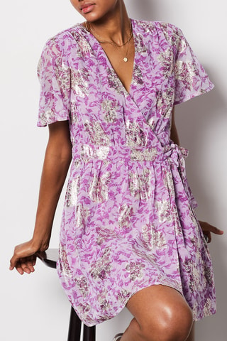 Robe portefeuille - Violet - Etam