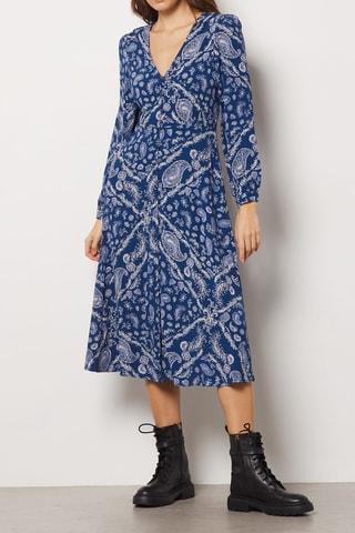Robe chemise - Bleu - Etam