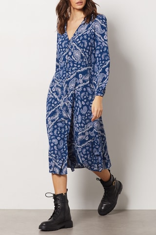 Robe chemise - Bleu - Etam