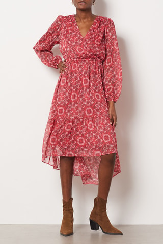 Robe midi - Rouge - Etam