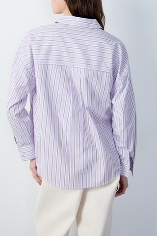 Chemisier Capsule Rayure - Mauve