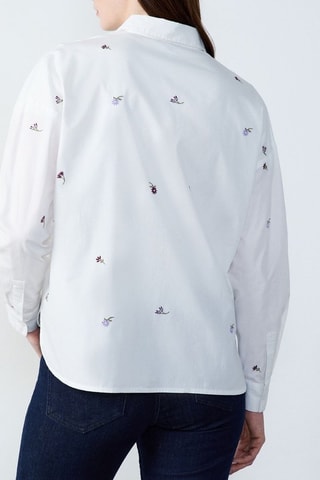 Chemisier Capsule Broderie - Blanc