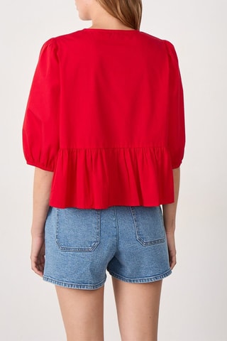 Chemisier French girl era - Rouge