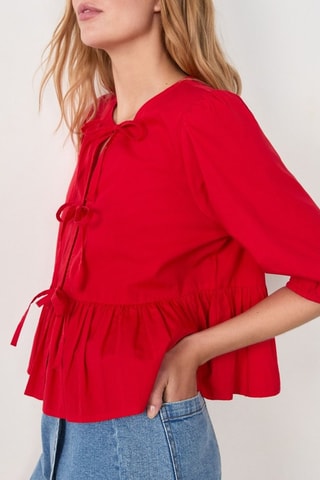 Chemisier French girl era - Rouge