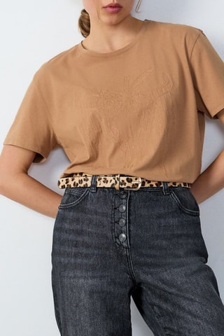 T-shirt Cowboy - Marron clair