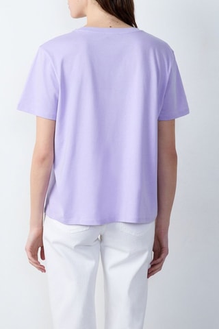T-shirt Marche Aux Fleurs - Mauve