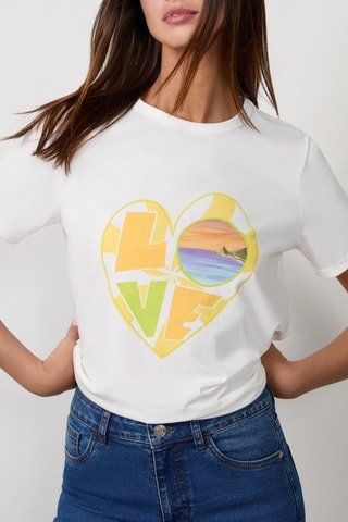 T-shirt Craty Retreat - Blanc