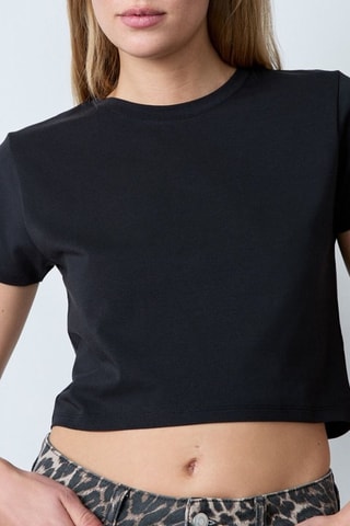 Crop top Vintage ST Tropez - Noir