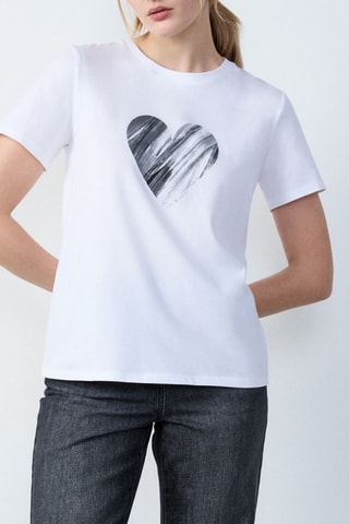 T-shirt Abstract Poetry - Blanc